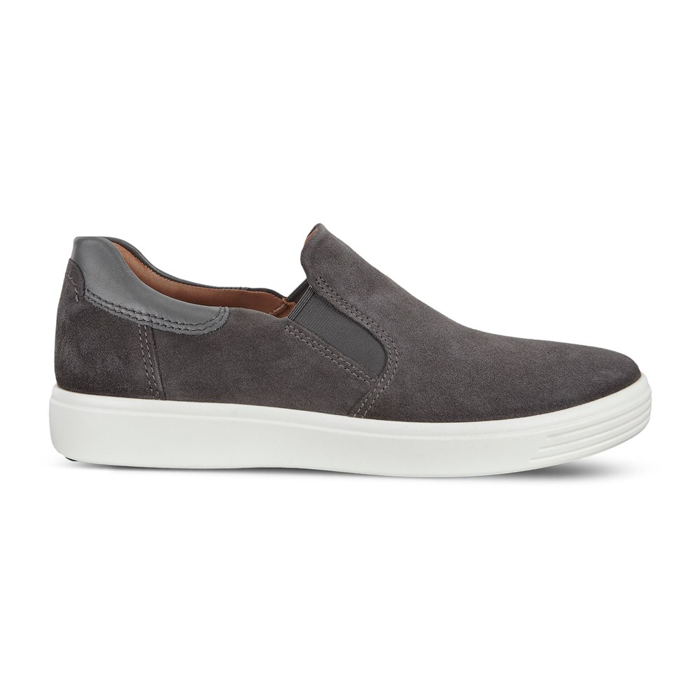 Slip On Hombre - ECCO Soft 7 Sneakerss - Grises Oscuro - PUH694321